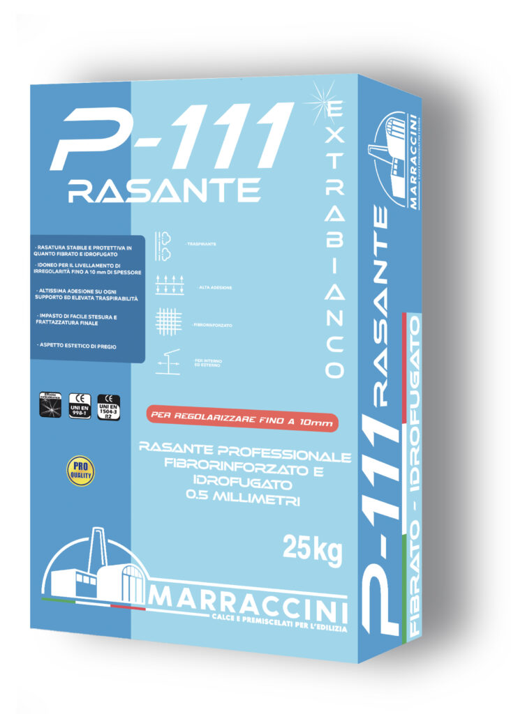 P-111 Rasante Fibrorinforzato Idrofugo